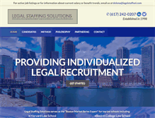 Tablet Screenshot of legalstaffsol.com